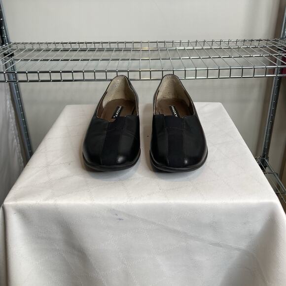 Proxy Women's Black Leather Slip On Loafer‎ Shoes Size 6M Comfortable Walking - Picture 5 of 7